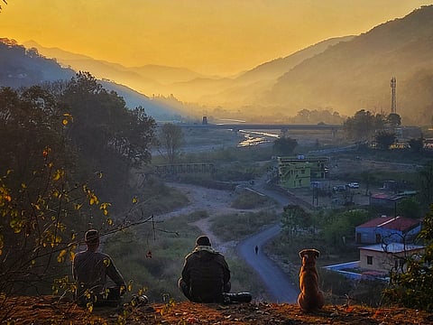 A Forest Village At The Foothills