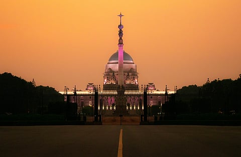 Rashtrapati Bhavan on Raisina Hill, New Delhi