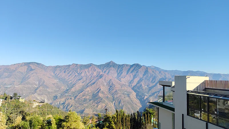 View from my room at JW Marriott Mussoorie Walnut Grove Resort and Spa