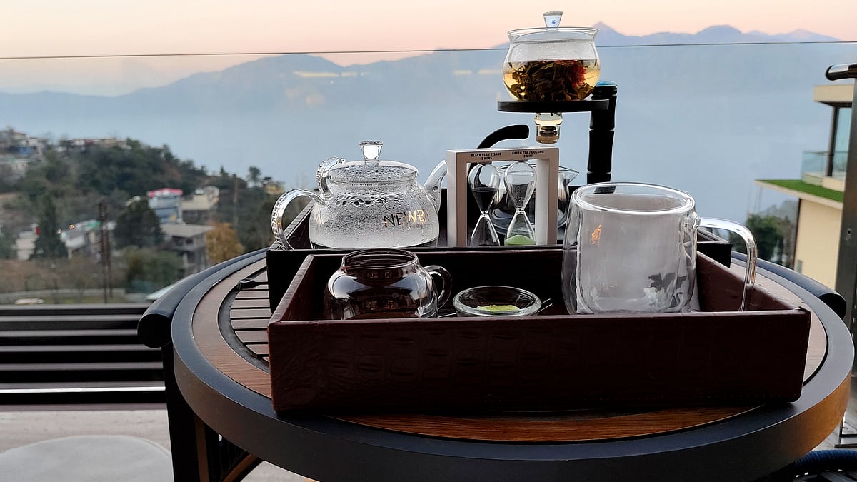 Tea session at The Perch, JW Marriott Mussoorie Walnut Grove Resort and Spa
