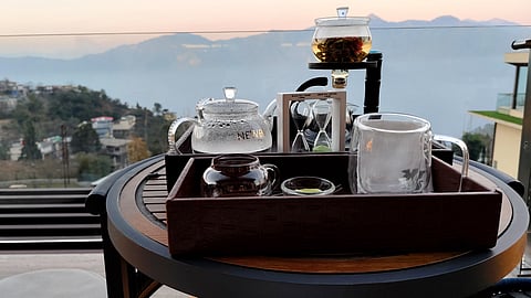 Tea session at The Perch, JW Marriott Mussoorie Walnut Grove Resort and Spa