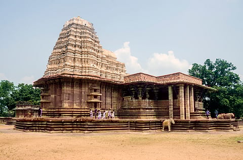 A view of the Ramappa Temple 