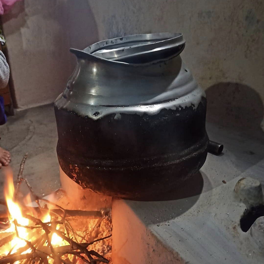 Fuel for the hearth (stack of wood)