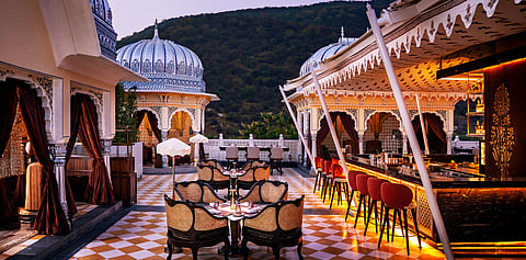 The Amber Terrace at the Leela Palace Jaipur