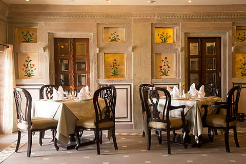 Dining at Brijrama Palace