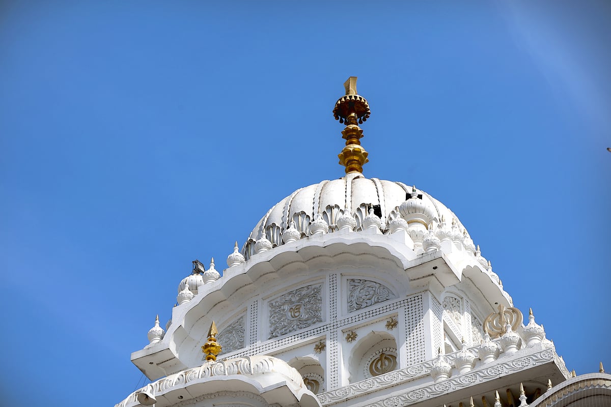 Golden dome of Hazur Sahib Gurudwara in Nanded