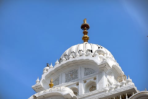 Golden dome of Hazur Sahib Gurudwara in Nanded