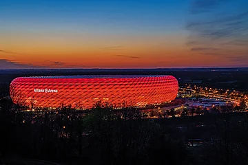 Photo: Shutterstock : The iconic Allianz Arena in Munich