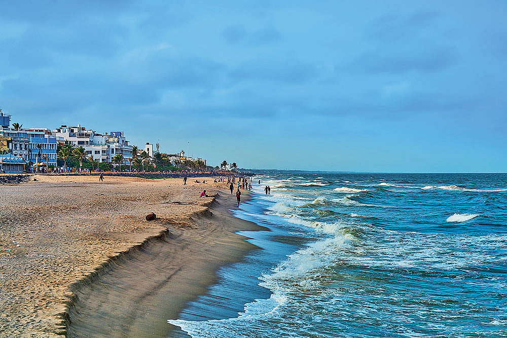Enjoy the serene stretches of Puducherrys shoreline