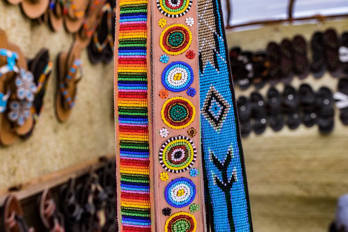 Pick up beaded jewellery and belts