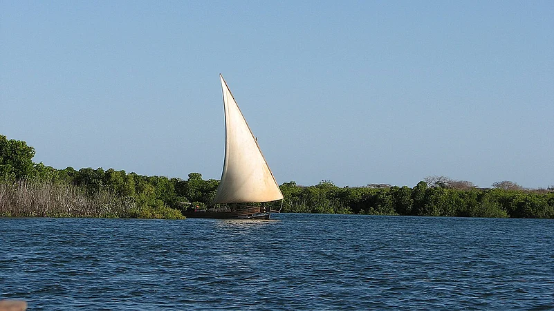 A mashua boat with its spectacular sail