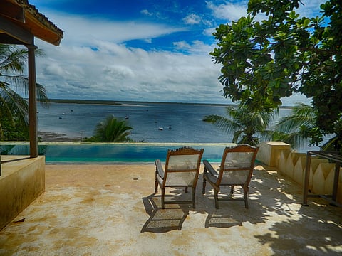 A beachside resort in Shela