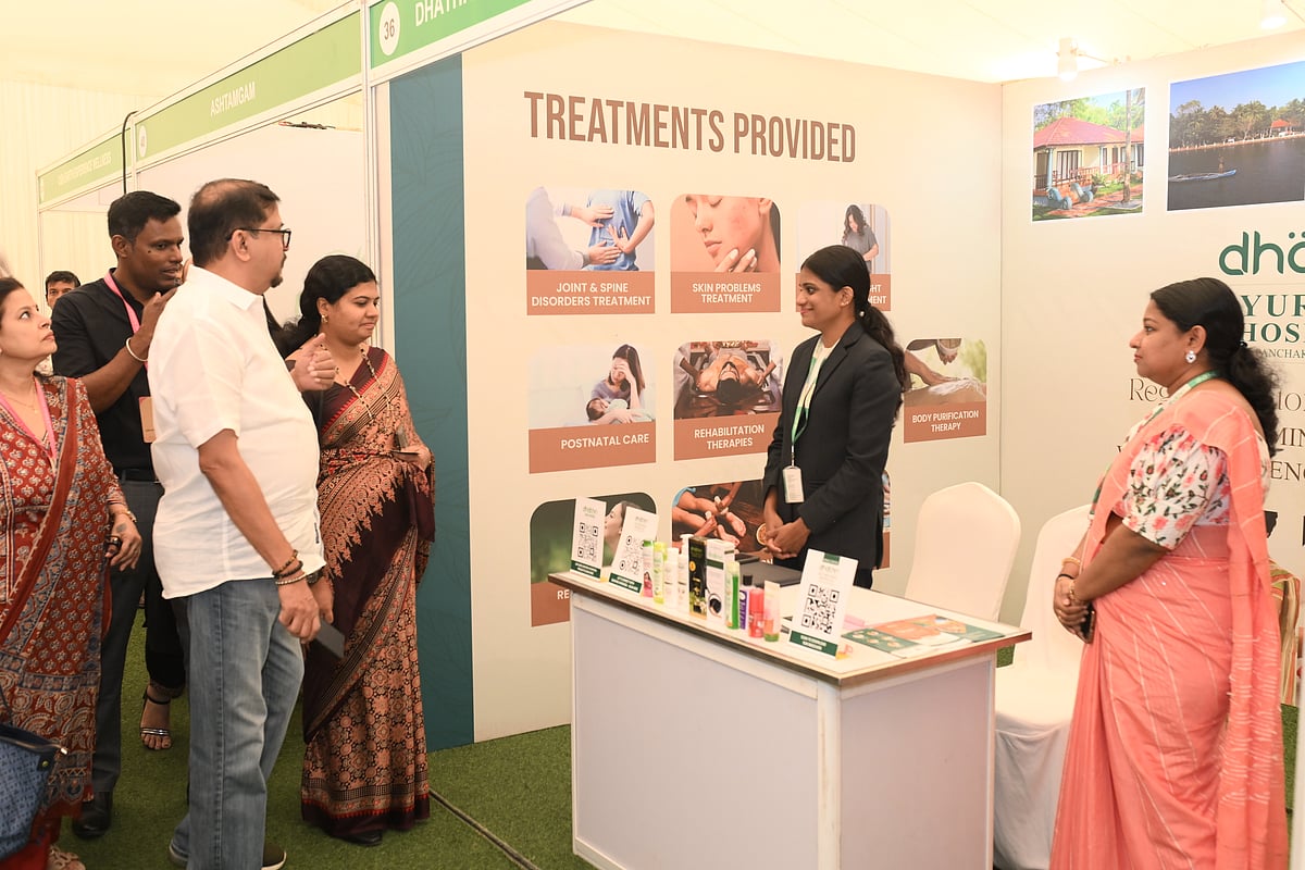 The trade section at the International Ayurveda and Wellness Conclave 2026