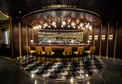 Official website: Air India : Aviators Bar at the Maharaja Lounge