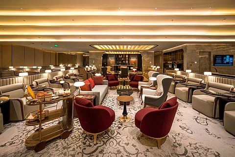 Business class main lounge at Maharaja Lounge