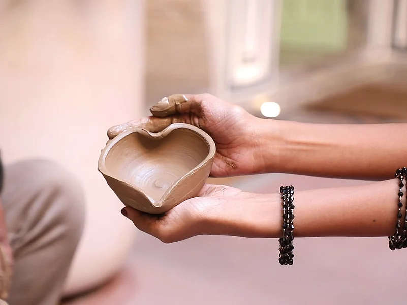 Pottery workshop can be very therapeutic for the senses