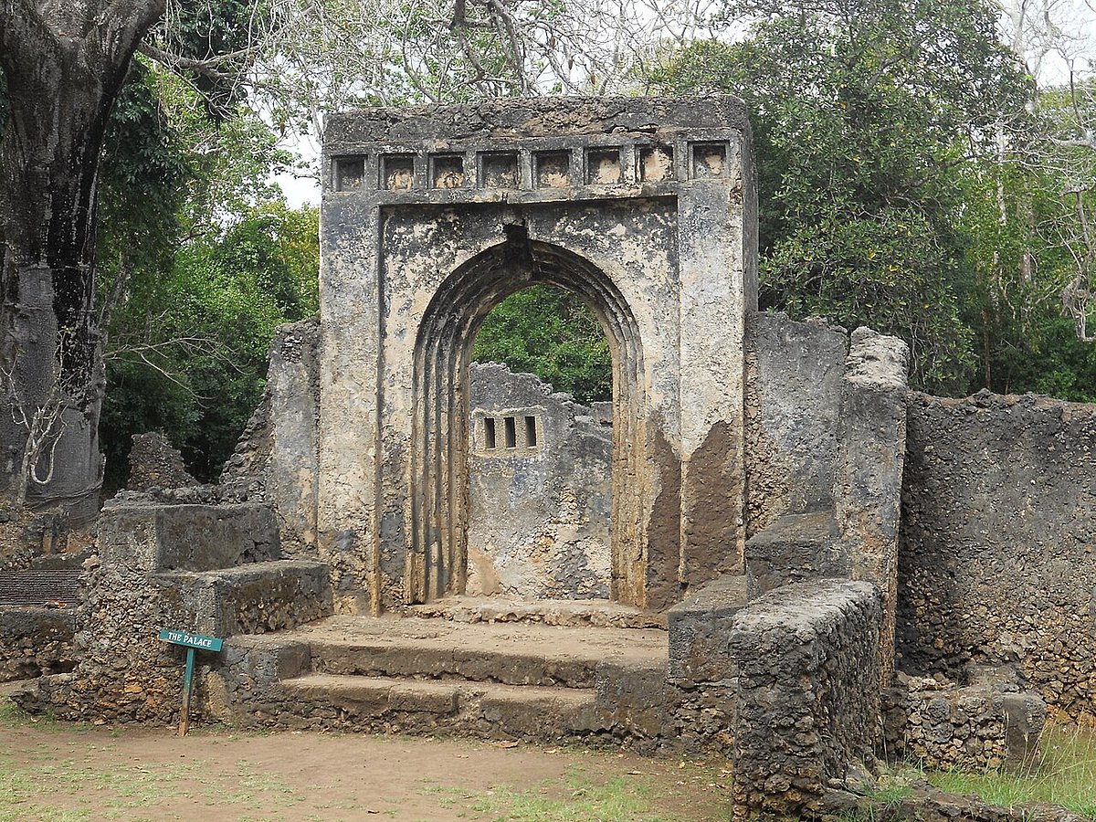 Ruins of a mosque in Gede, Kenya