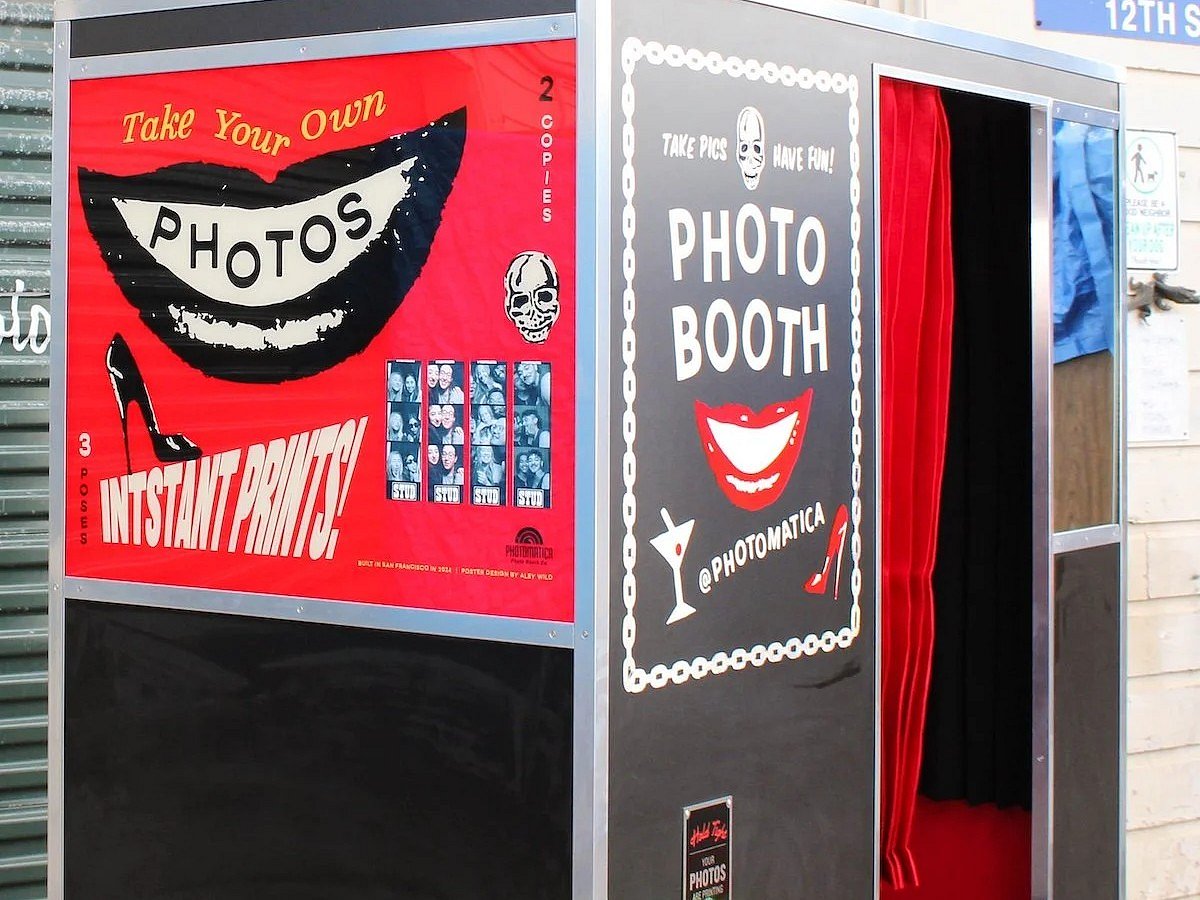 A permanent photo booth Installation at Photomatica California