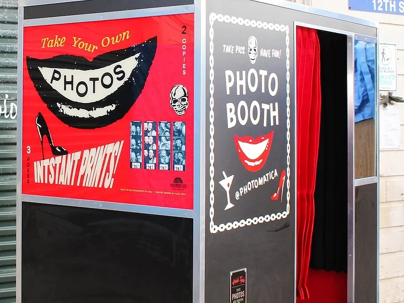 A permanent photo booth Installation at Photomatica California
