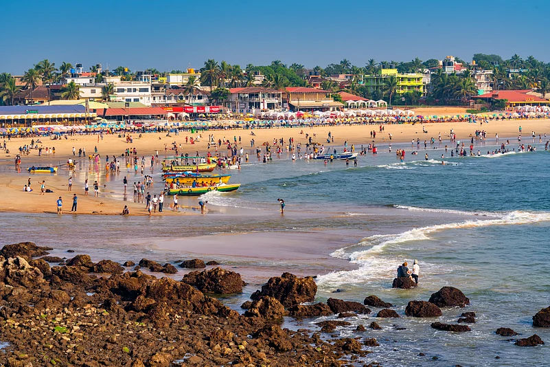 Baga Beach in North Goa