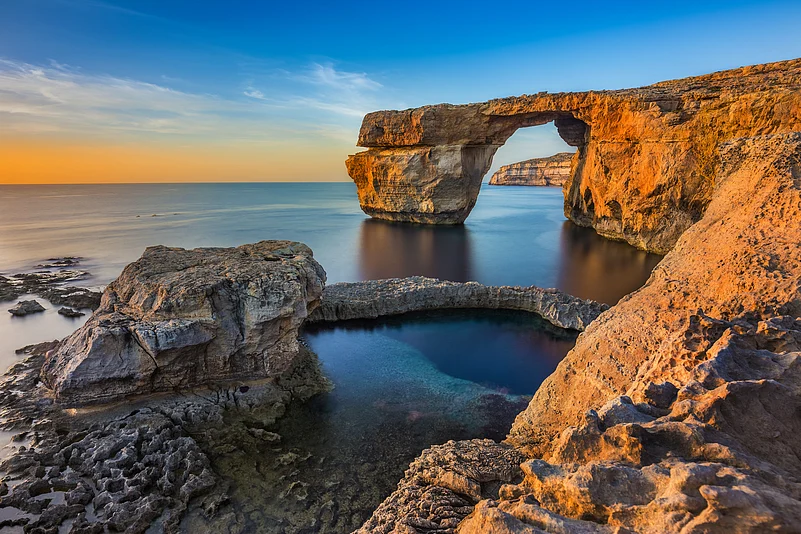 Malta’s Azure Window, before its collapse