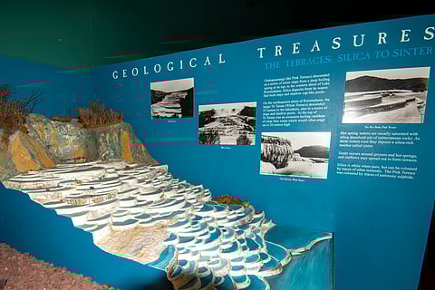 A representation of New Zealand’s lost Pink and White Terraces