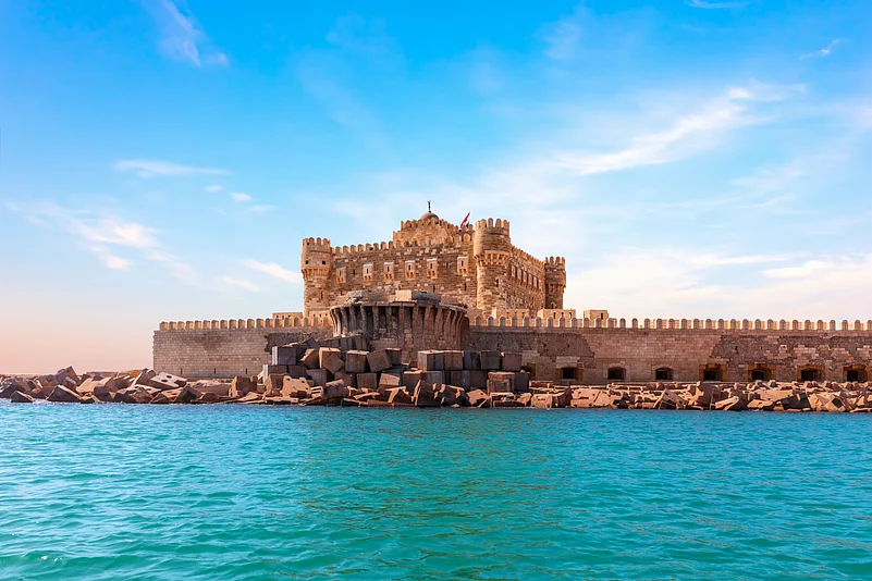 The Citadel of Qaitbay, built on the site of Alexandria’s lighthouse