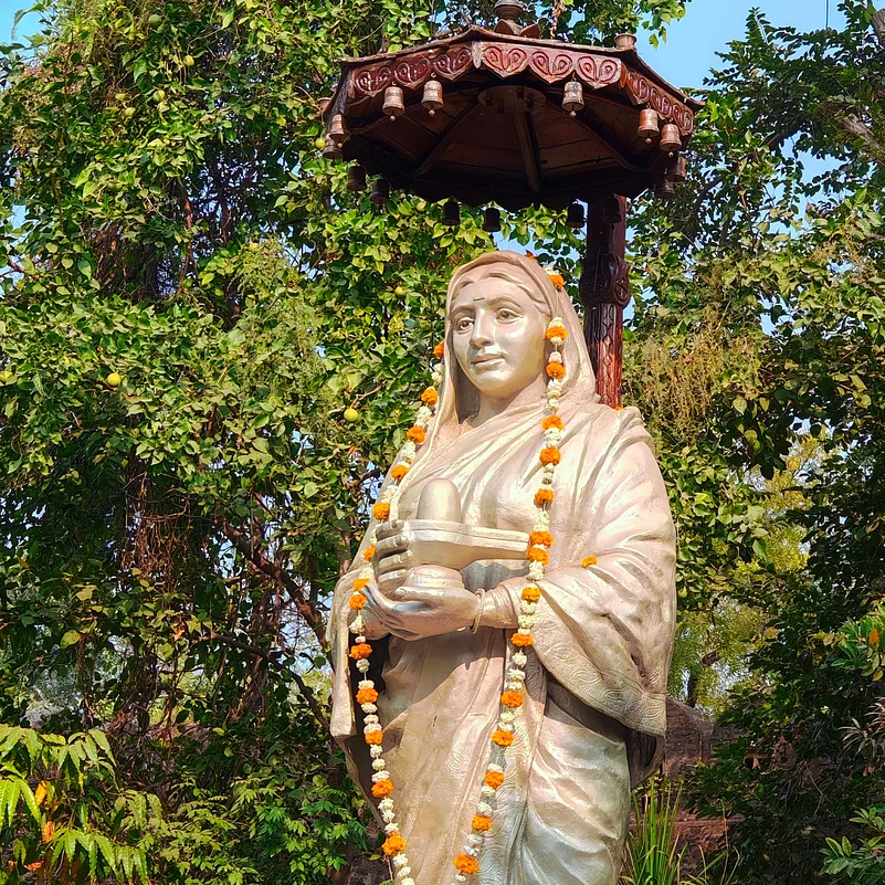 A statue of Ahilyabai Holkar