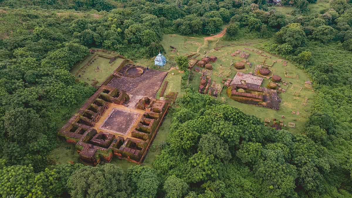 Aerial shot from Udaygiri