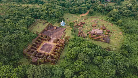 Aerial shot from Udaygiri