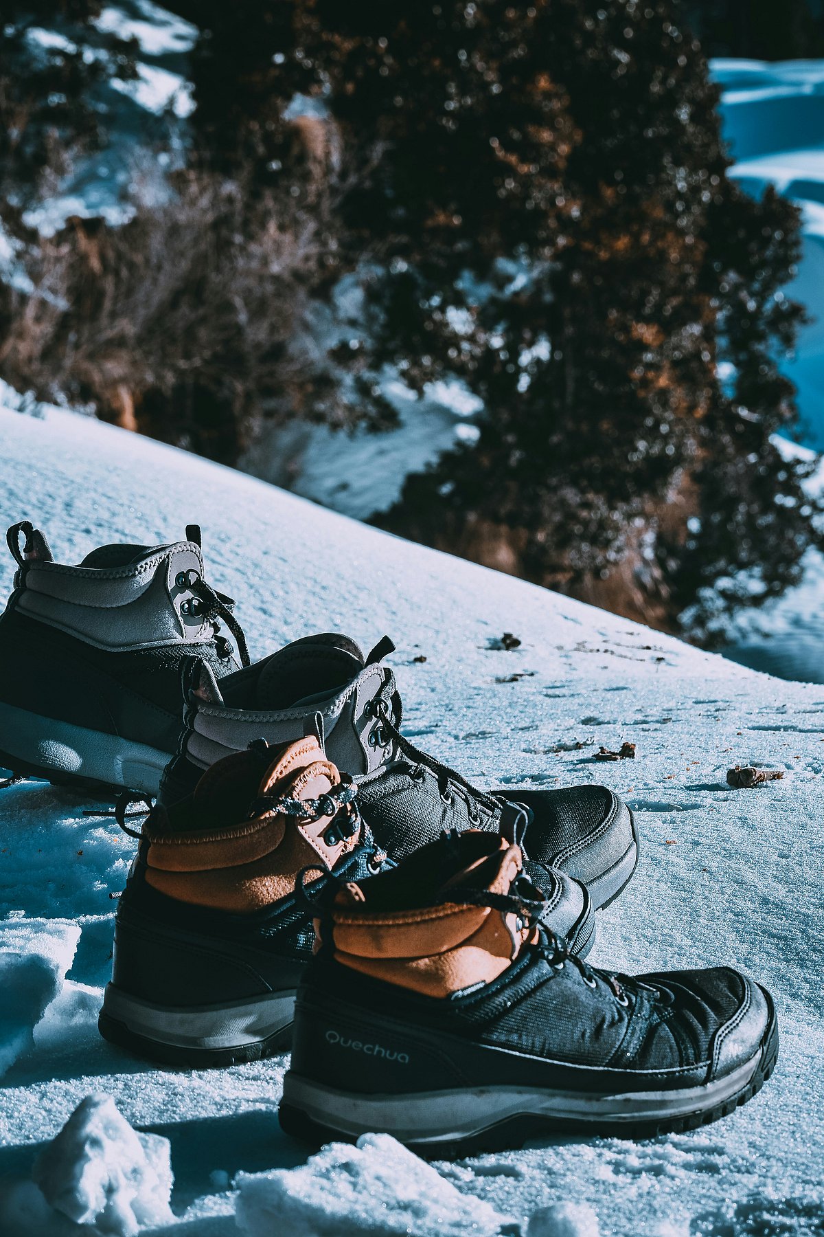 Unsplash : Trekker boots along a trail (representational image)