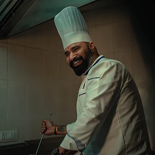 Dr Chef Saurabh Sharma : Dr Chef Saurabh Sharma in the RajRasa kitchen