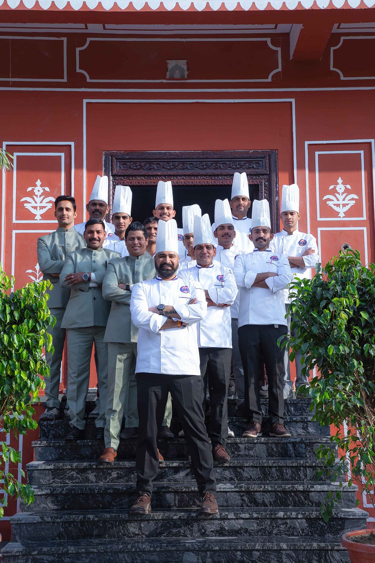 Chef Sharma with his team at RajRasa 