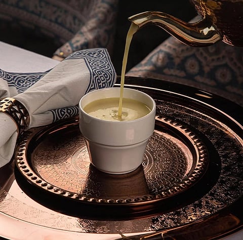 Makki ki Raab is a traditional Rajasthani warm, fermented drink made from maize (makki) flour, commonly consumed during winters for its health benefits