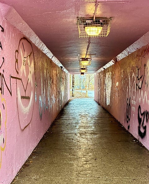 The Pink Tunnel in Hamilton has become a fan pilgrimage site since the show came out
