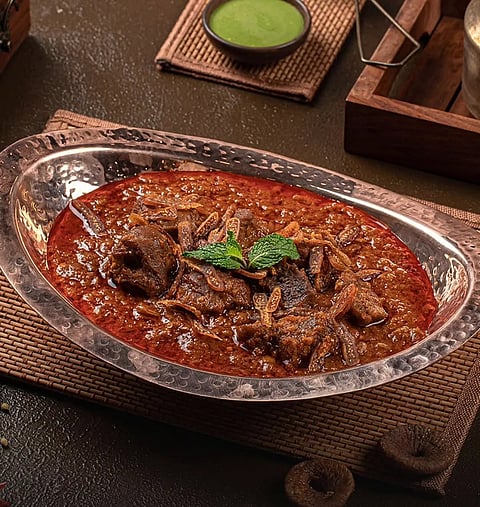 Anjeer maans - A unique and royal Rajasthani dish that blends the richness of mutton (maans) with the natural sweetness of figs (anjeer)