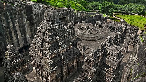 The Ellora Caves are a UNESCO-listed site