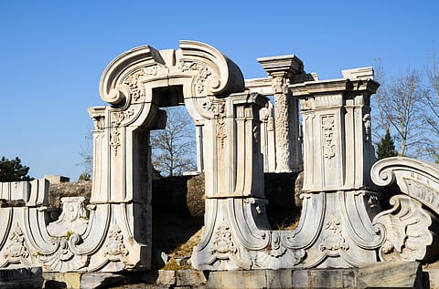 Ruins of the Old Summer Palace, destroyed in 1860