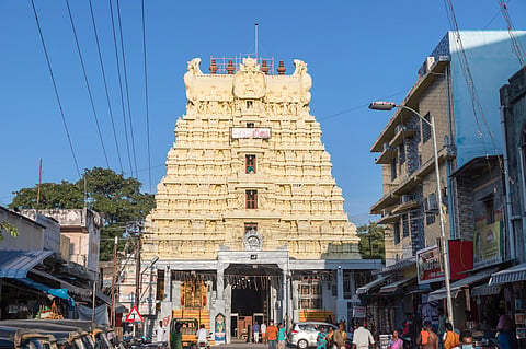 The historic Shree Rameswaram Jyotirlinga Temple in Tamil Nadu