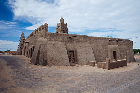 Djingareyber Mosque, Timbuktu, restored after damage from conflict