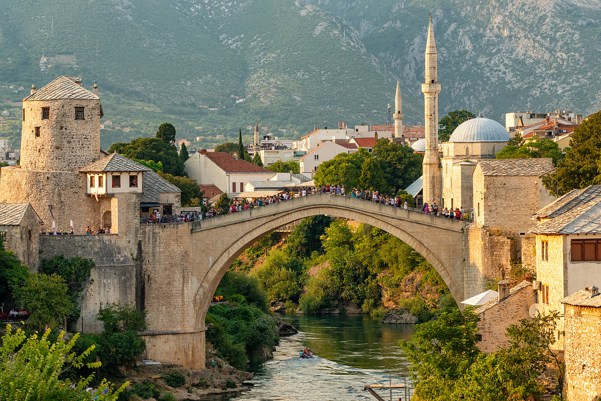 Stari Most, historic bridge rebuilt after its 1993 wartime destruction