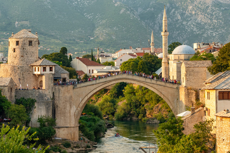 Stari Most, historic bridge rebuilt after its 1993 wartime destruction