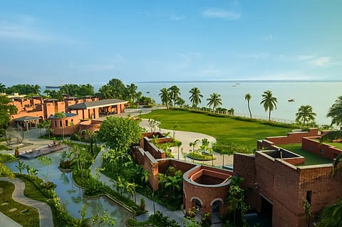 Taj Ganga Kutir, Raichak, overlooking the Hooghly with a refined riverside setting