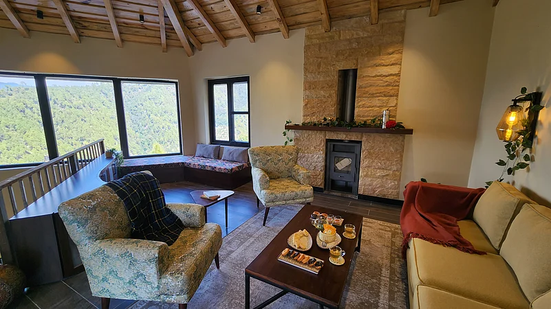 Reading lounge at The Chamomile Estate