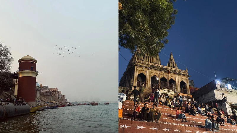 Morning at Assi Ghat offers a very different glimpse of Banaras