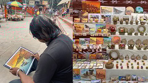 For many artists, the ghats of Banaras offer an endless source of inspiration