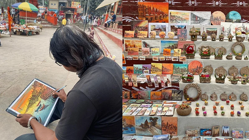 For many artists, the ghats of Banaras offer an endless source of inspiration