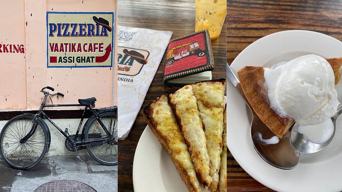Pizzeria Vaatika Café near Assi Ghat has been serving wood-fired pizzas since the early 1990s