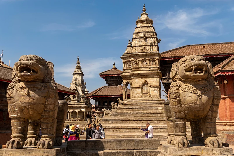 Durbar Square in Bhaktapur, Kathmandu Valley