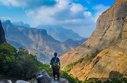 Trekking through Sandhan Valley in Maharashtra